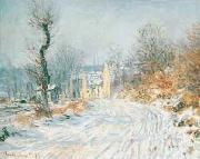 Claude Monet Road to Giverny in Winter Spain oil painting reproduction